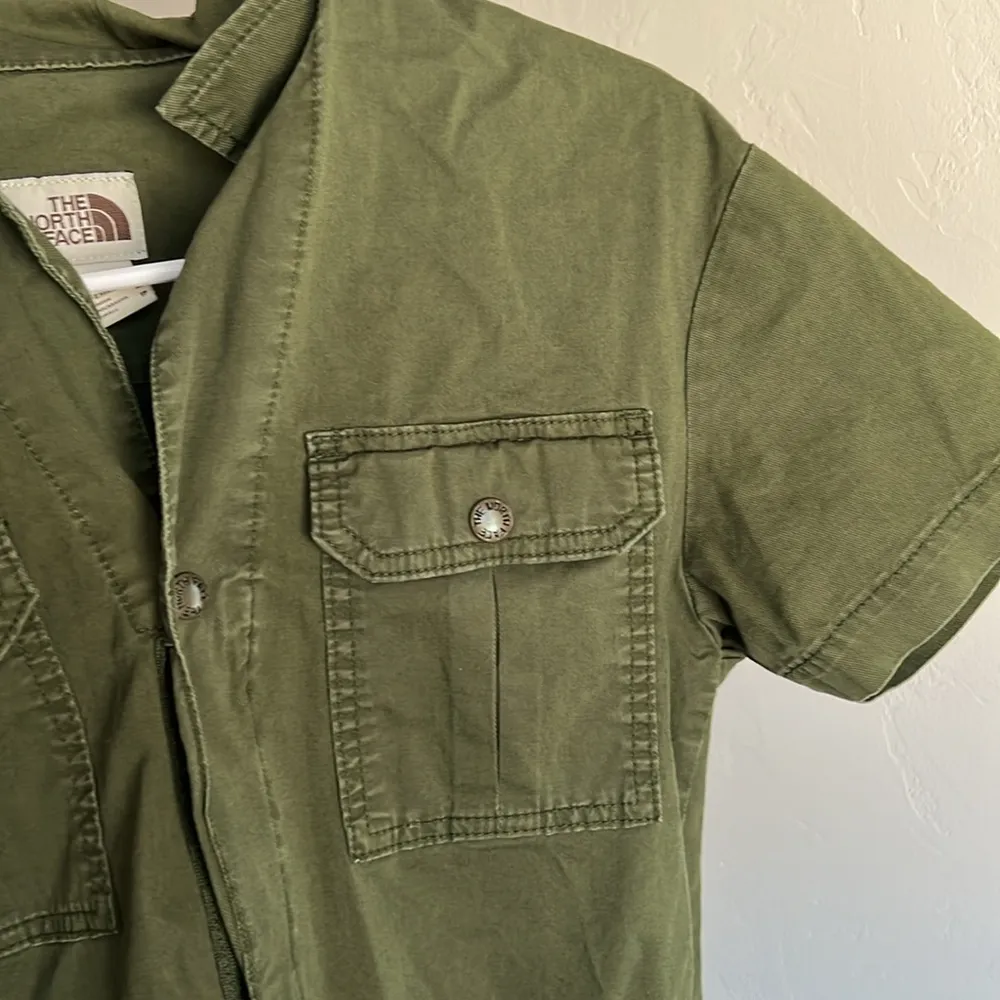 Northface Berkeley Cargo Green Flight Suit Romper - Image 4
