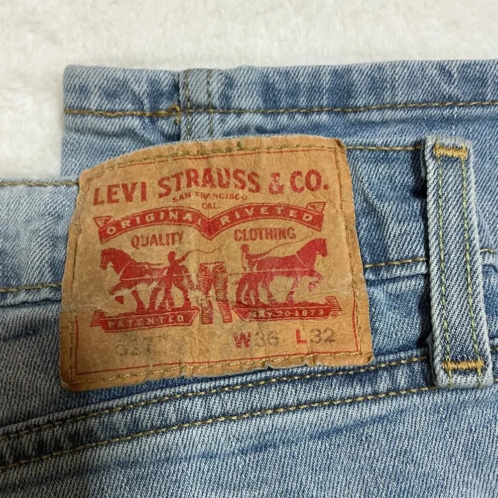 Levi's Blue Flare Wide Leg Jeans - Image 5