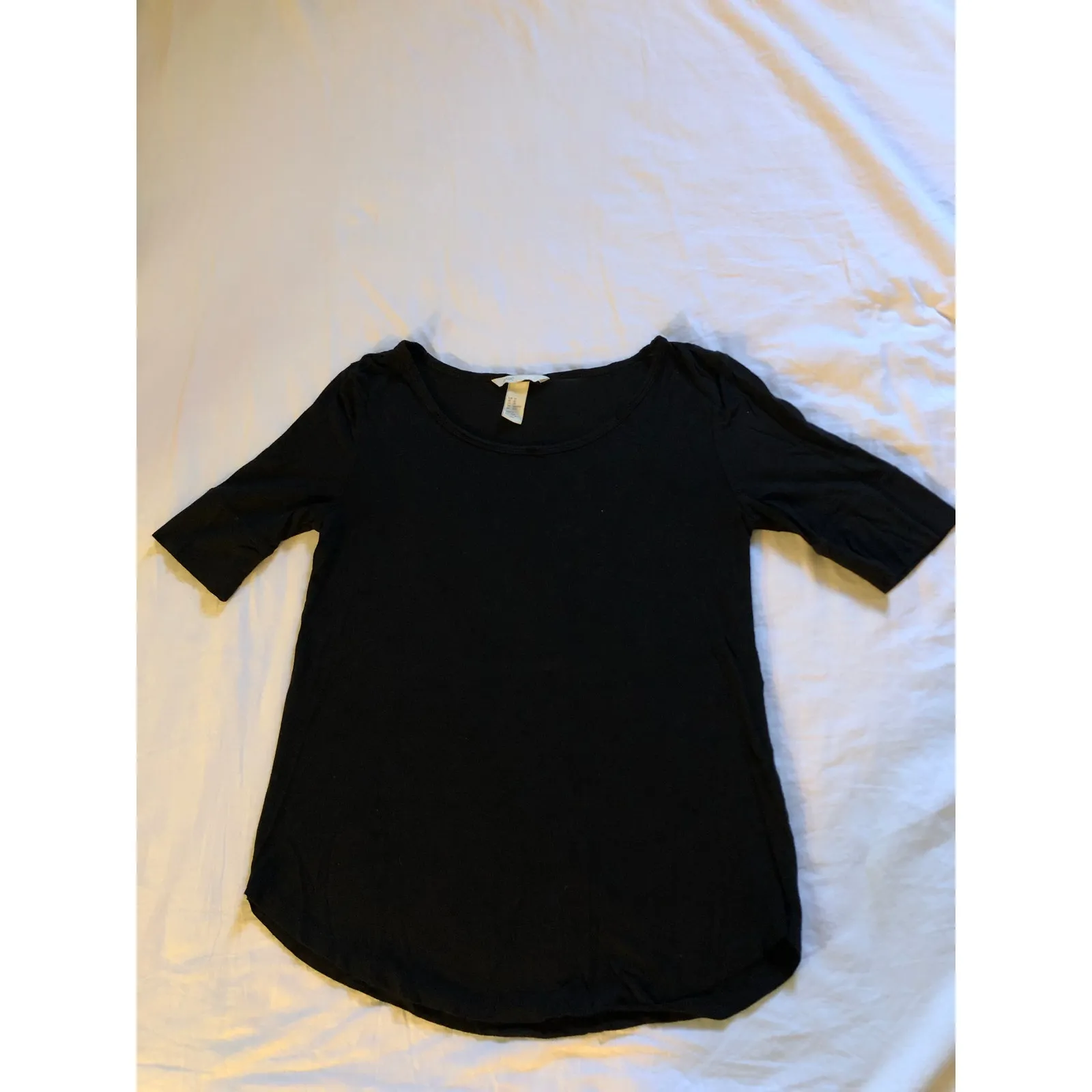 H&M black casual short sleeve shirt Size XS - Image 2