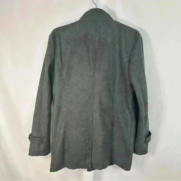 NWT Coat Jacket Button Up Front Pockets‎ Snap Button Collar Womens Size XL Gray - Image 11