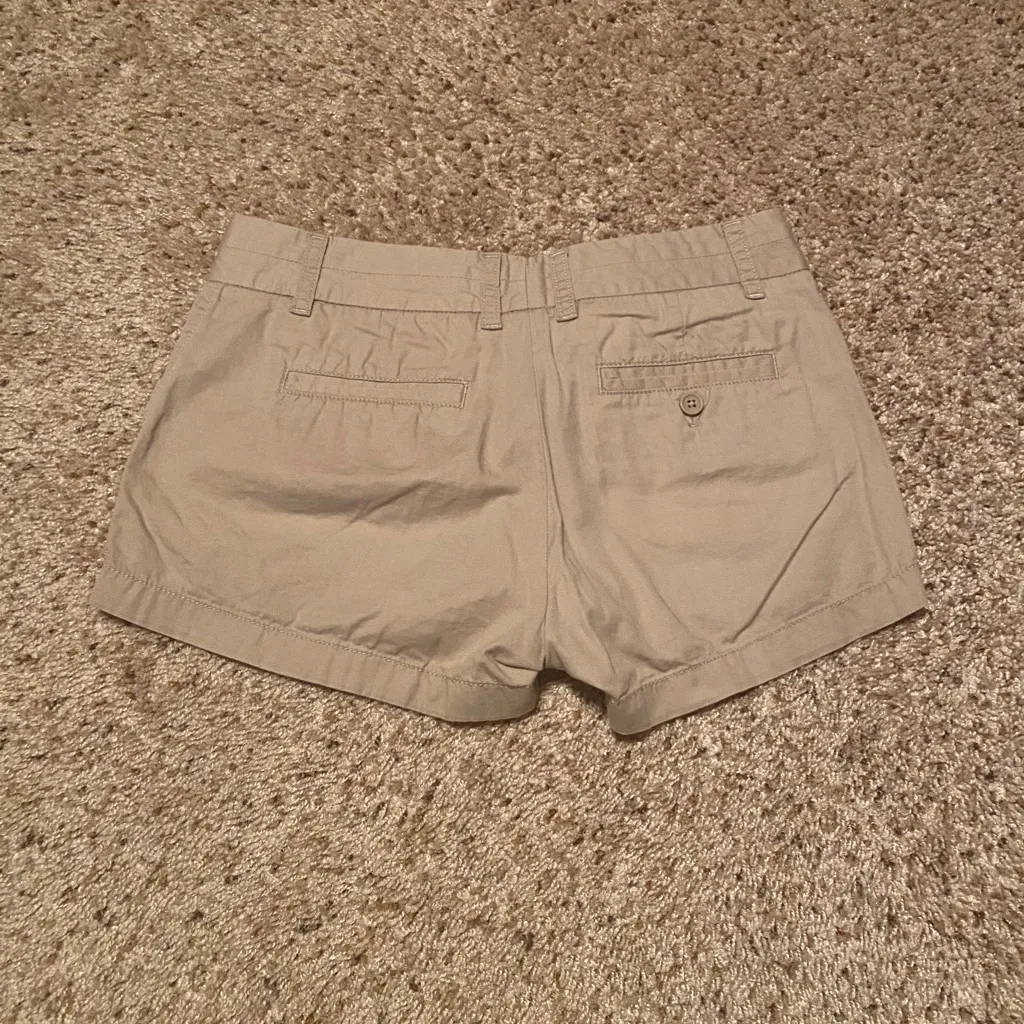 J. Crew 100% Cotton Chino Broken-In Khaki Shorts - Image 3