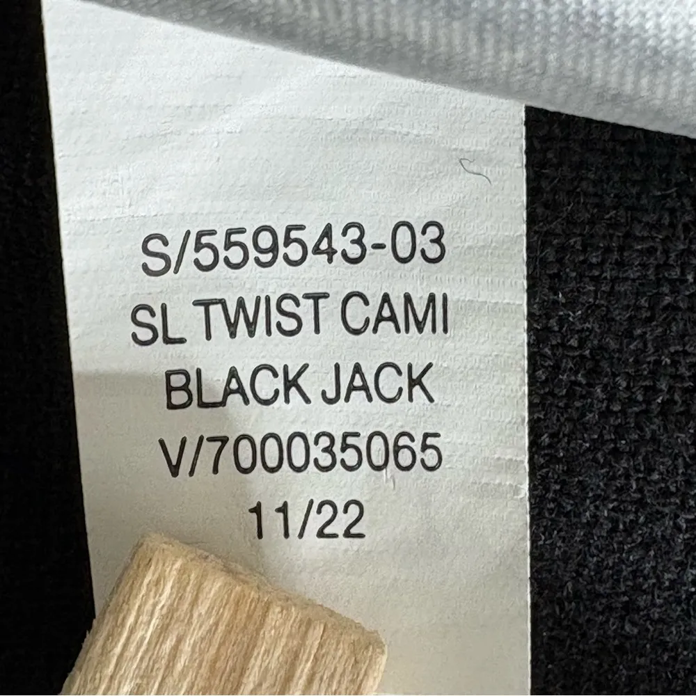 Old Navy Black Linen Blend Twist Cami Wide-Leg Jumpsuit S Lagom Boho Hippie Fest - Image 10