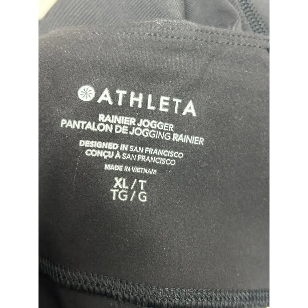 NEW Athleta Rainier Jogger X Large XL Black Active Pants Athleisure Minimalist - Image 6