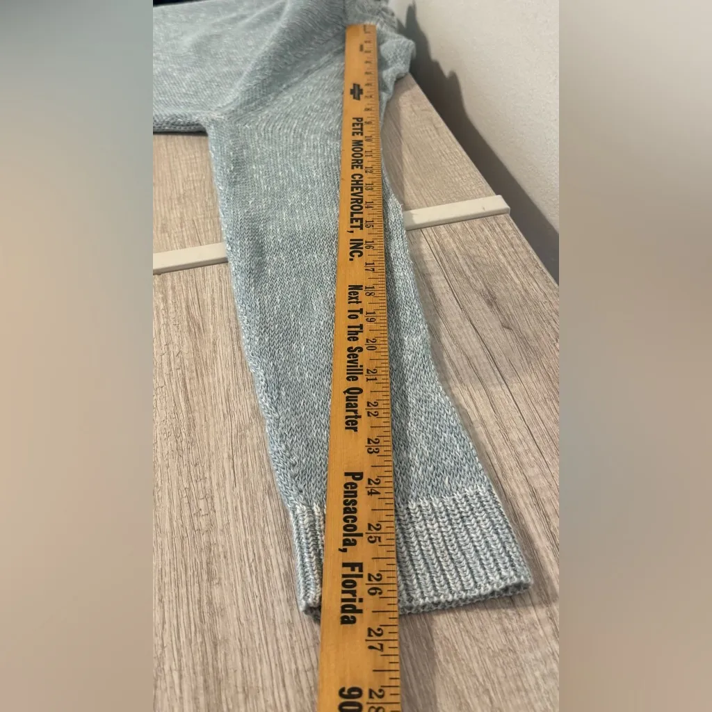 Eileen Fisher Organic Linen Cotton Slub Crew Neck Top Sweater Raglan Sleeve Sml - Image 5