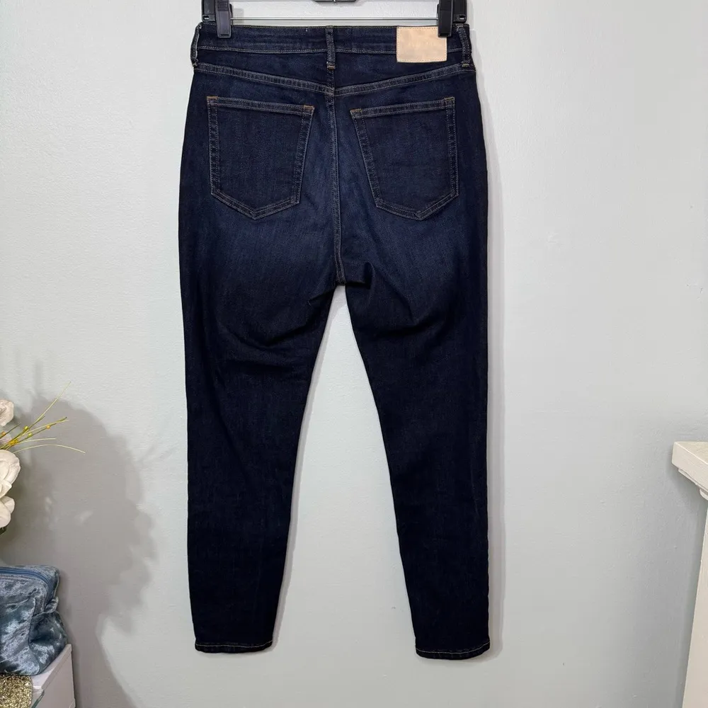 Everlane Curvy High Rise Skinny Jean Crop Jeans Dark Blue Size 29 - Image 6