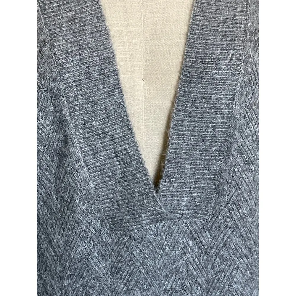 Chico's Gray Herringbone Sweater - Image 9