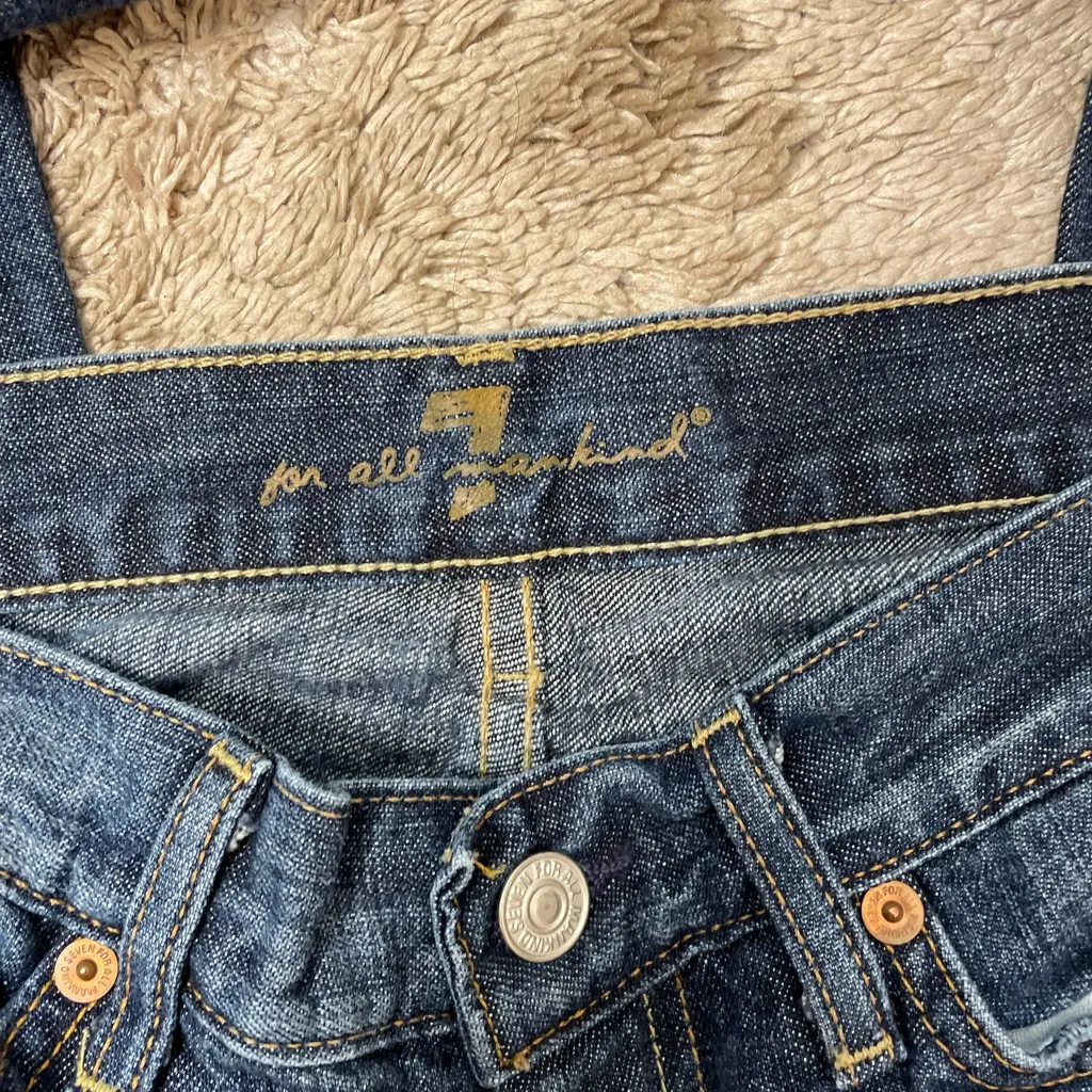 7 For All Mankind Bootcut Jeans - Size 26 | Made in USA | 100% Cotton Y2K Denim - Image 8