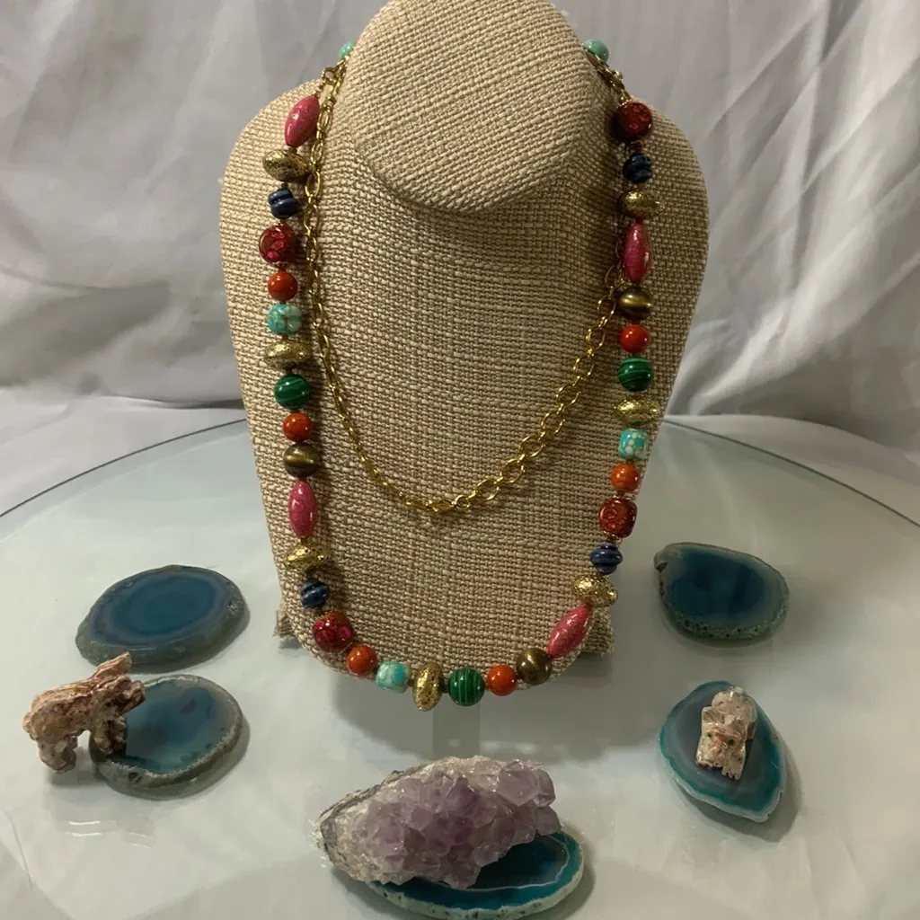 Premier Designs Antique Gold Necklace - Image 2