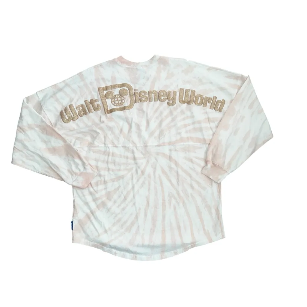 Walt Disney World Spirit Jersey Briar Rose Gold Tie Dye Oversized XS Pink - Image 5