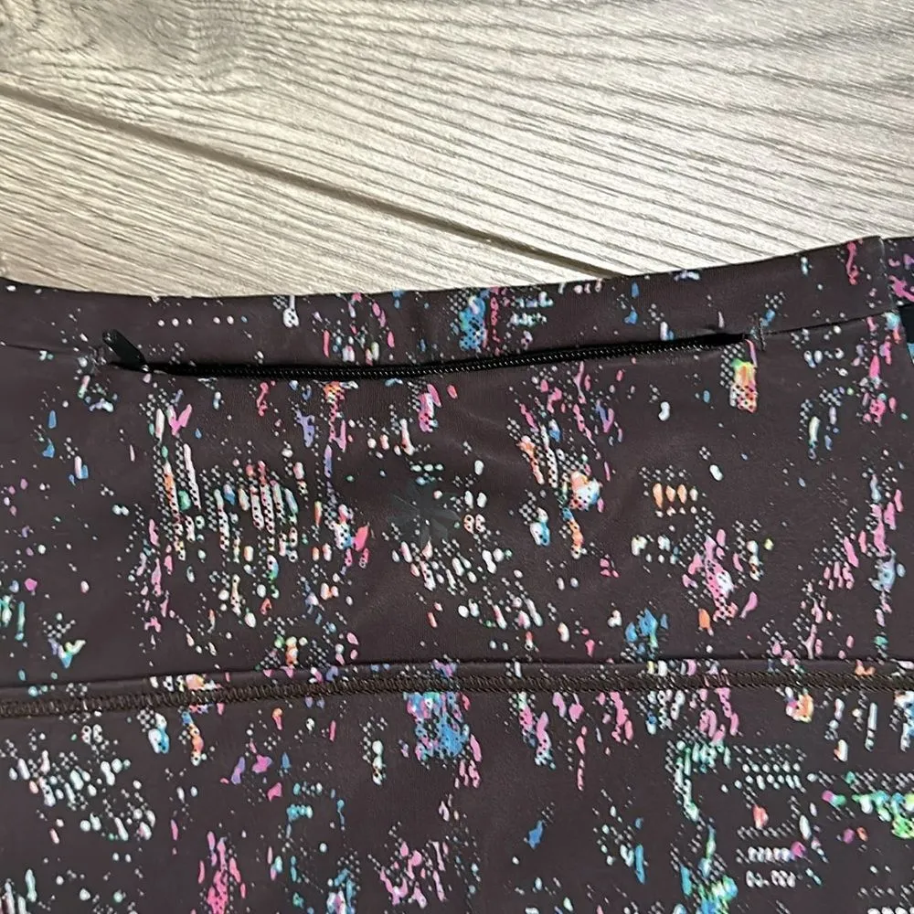 Athleta‎ 12” Match Point Tennis Skort Brown City Lights Print Size Medium - Image 5