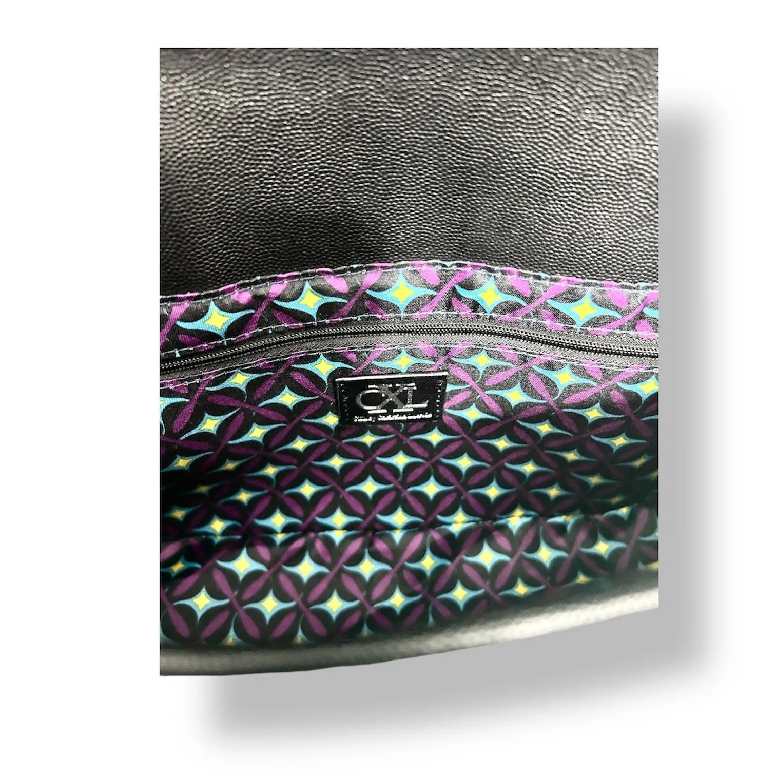 CXL by Christian Lacroix Karen Black‎ Caviar Shoulder Bag Vegan Leather Classic - Image 10