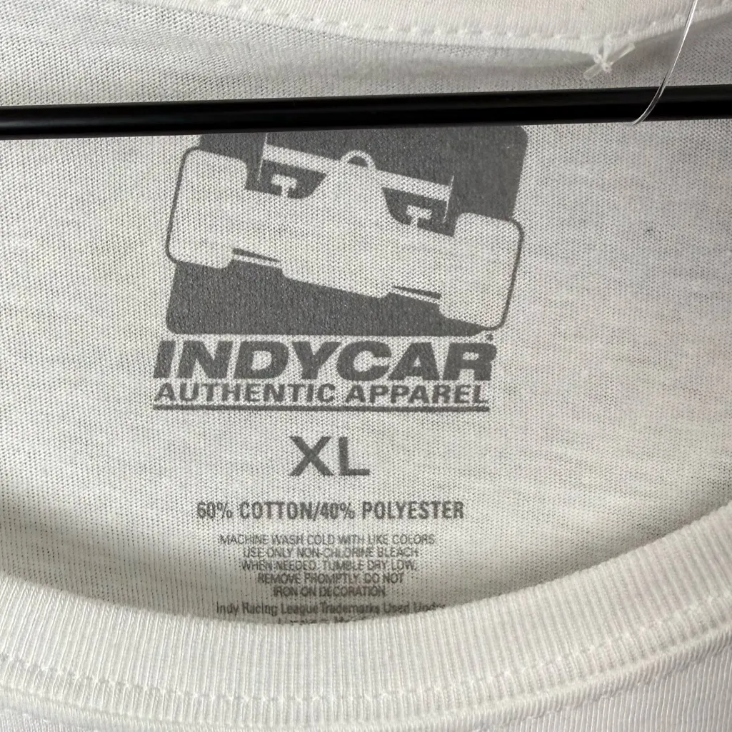 Indianapolis Motor Speedway White Short Sleeve Scoop Neck Graphic Tee size XL - Image 4