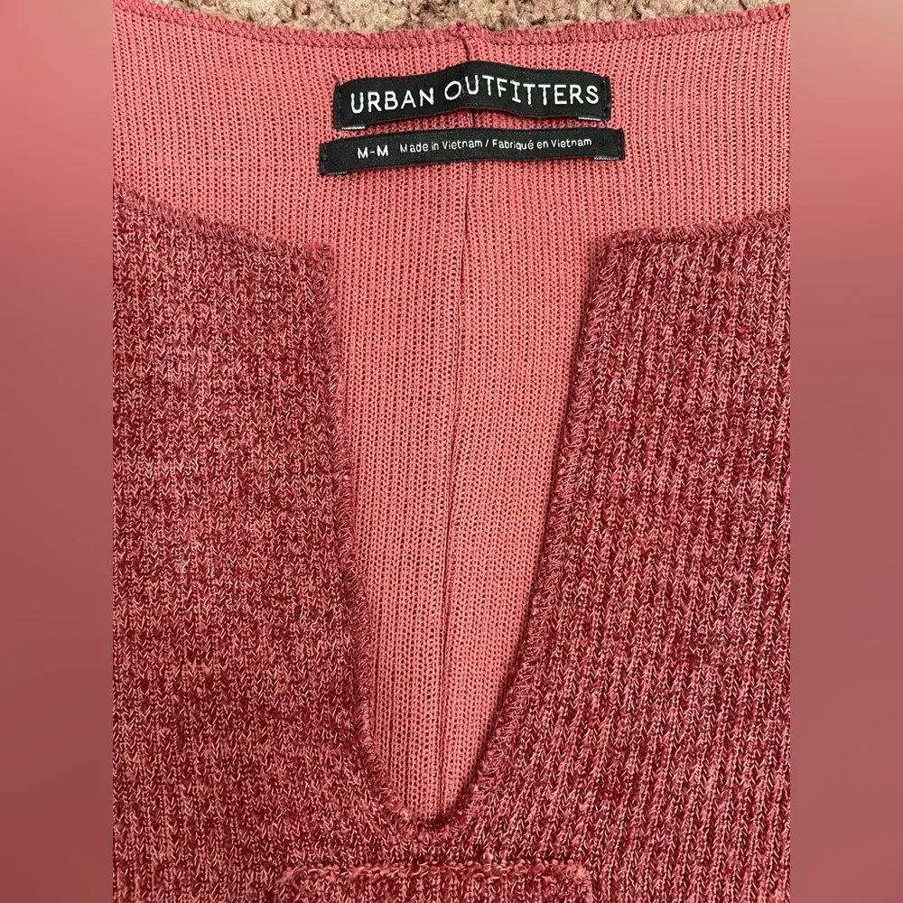 Urban Outfitters Jax Inside Out Ribbed Notch Neck Top - Image 9