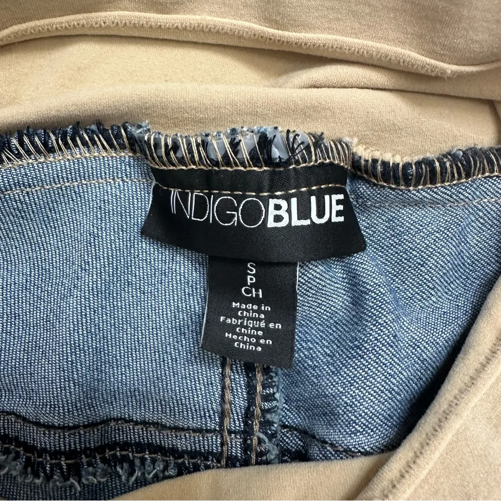 Indigo Blue Maternity Size Small Skinny Full Panel Denim Jeans - Image 5