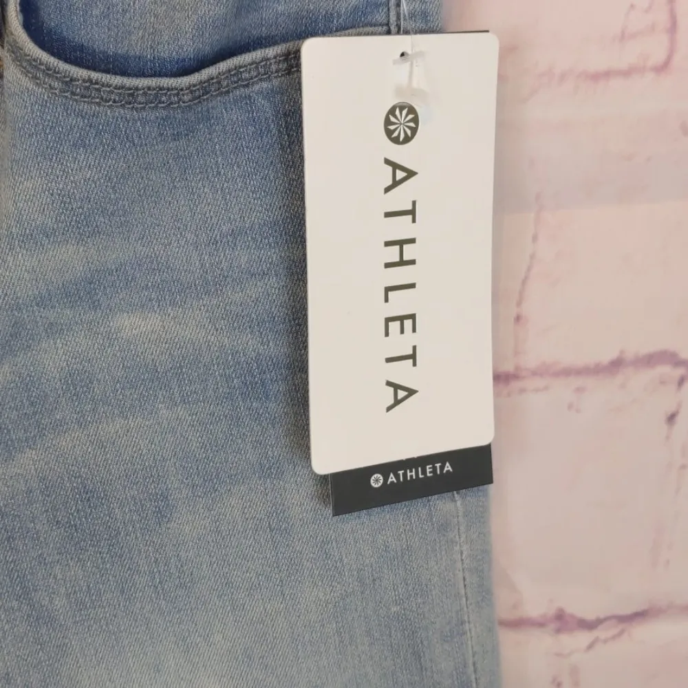 Athleta sculptek slim straight jeans size 0 - Image 2