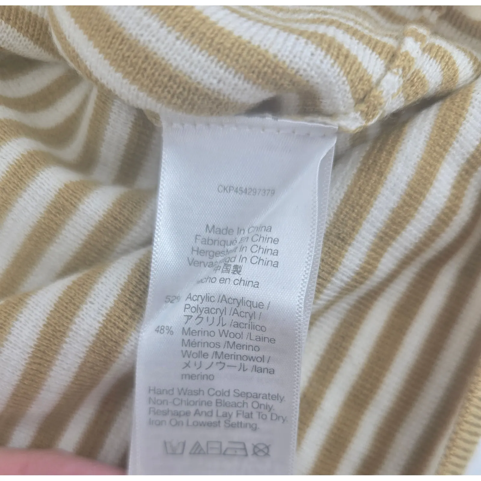 Madewell Striped Ruffle V Neck Sleeveless Knit Top Women Medium - Image 5