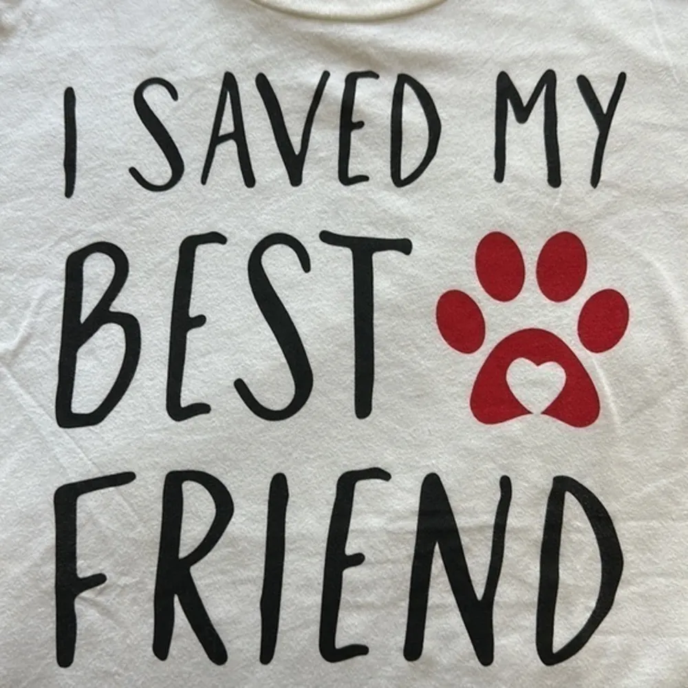 Bobs Sketchers White Best Friend Shirt Small XS EUC #4208 - Image 2