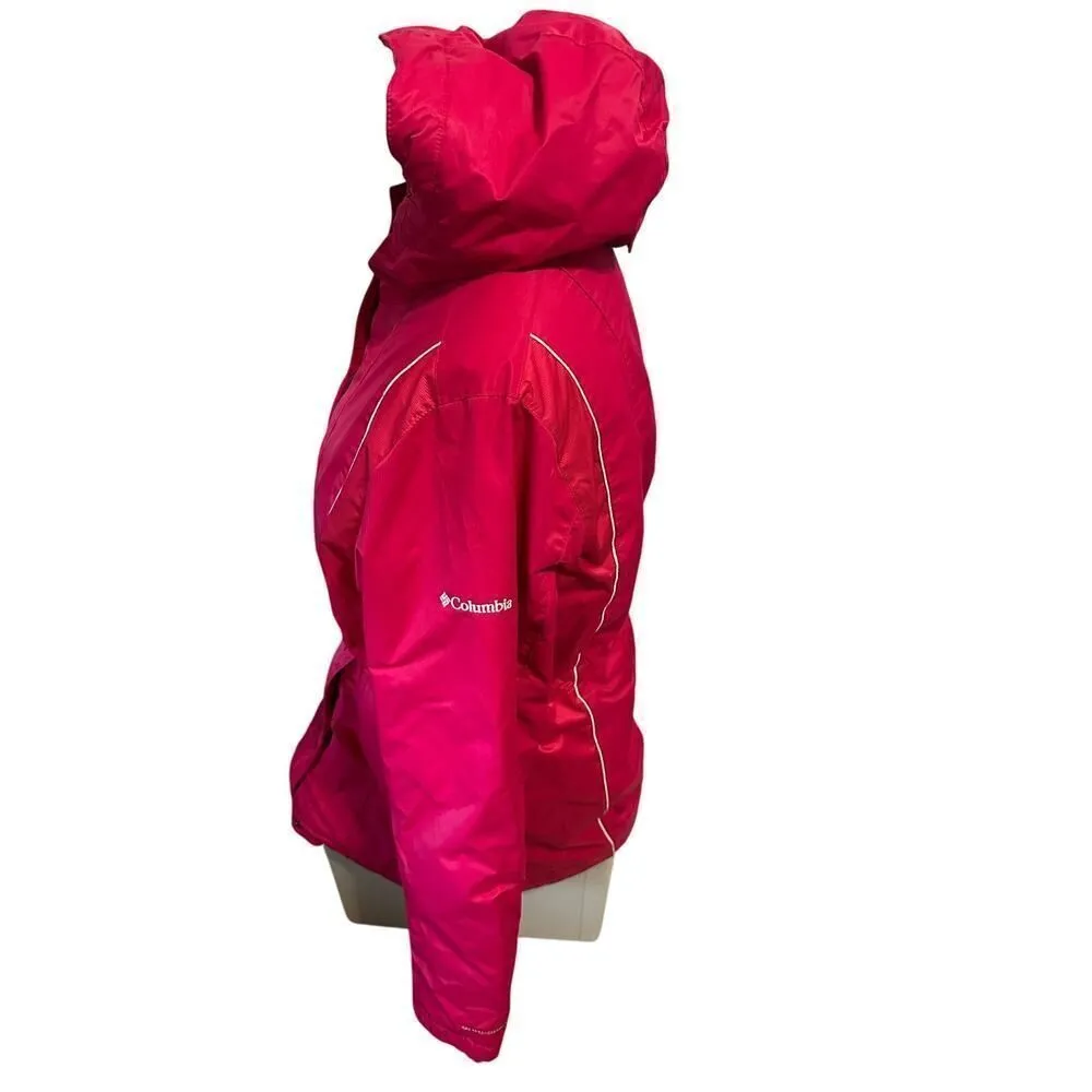 Columbia Women’s Large Pink Quilted Hooded Parka - Image 2