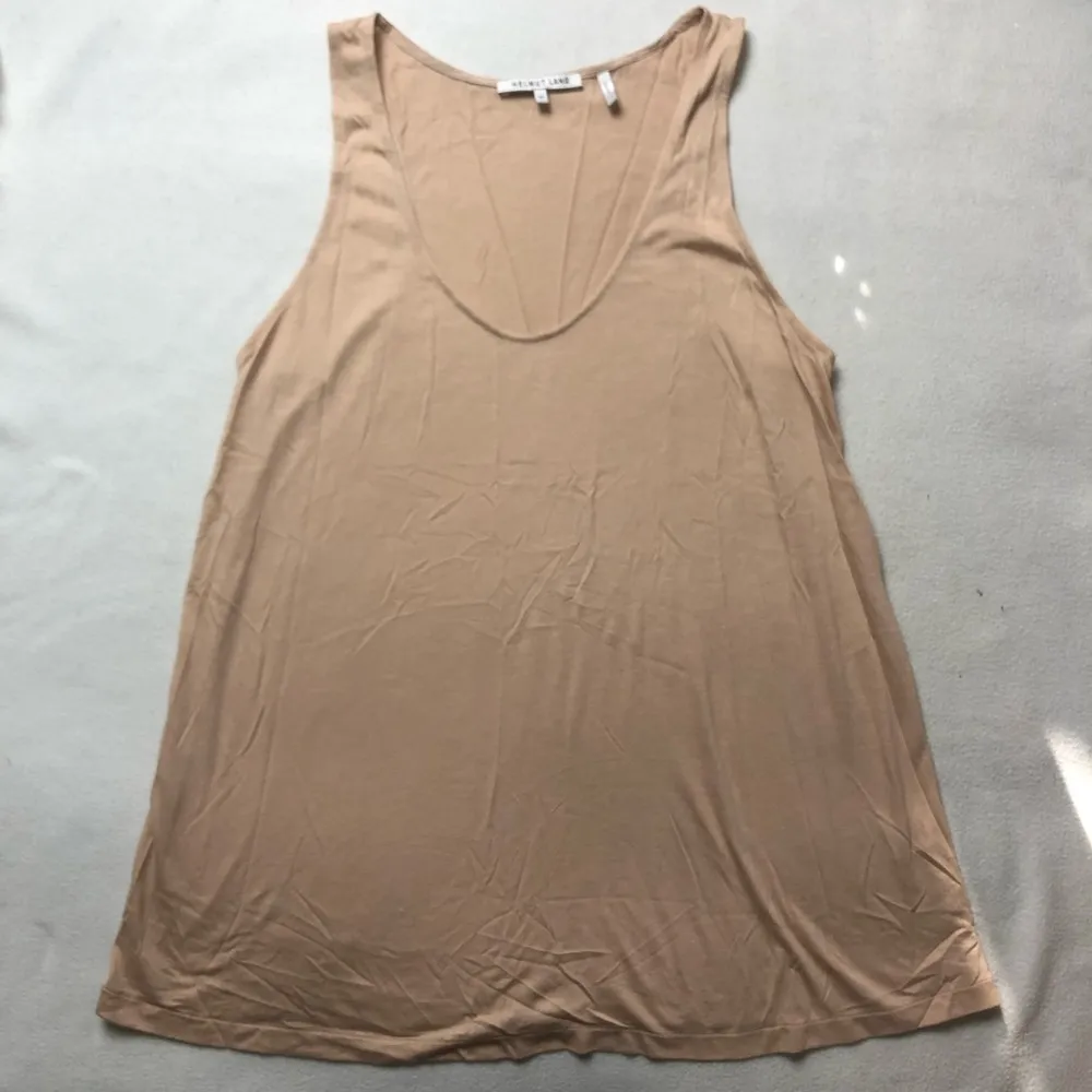 Helmut Lang Scoop Neck Tank Top Nude - Image 2