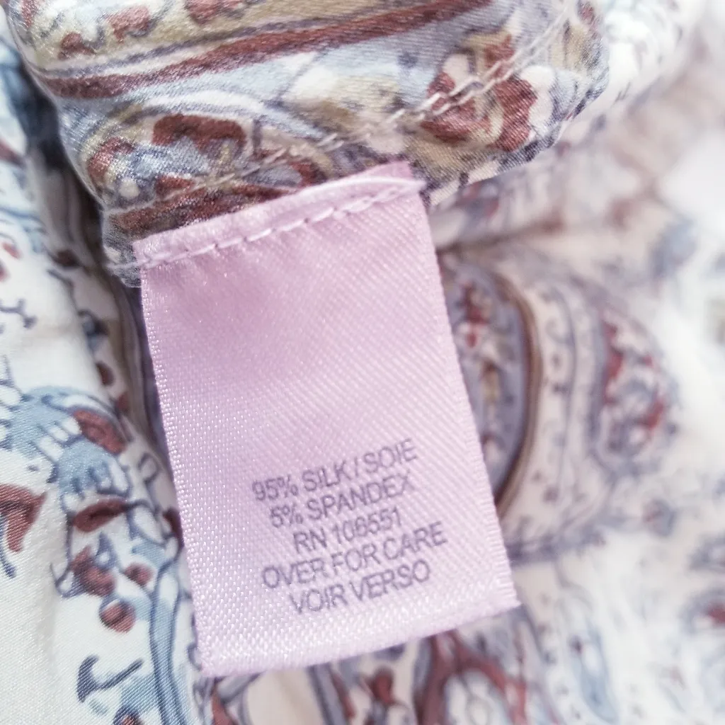 CALYPSO St. Bart Women's Paisley Tasseled Jumpsuit Silk Blend Sleeveless - Image 11