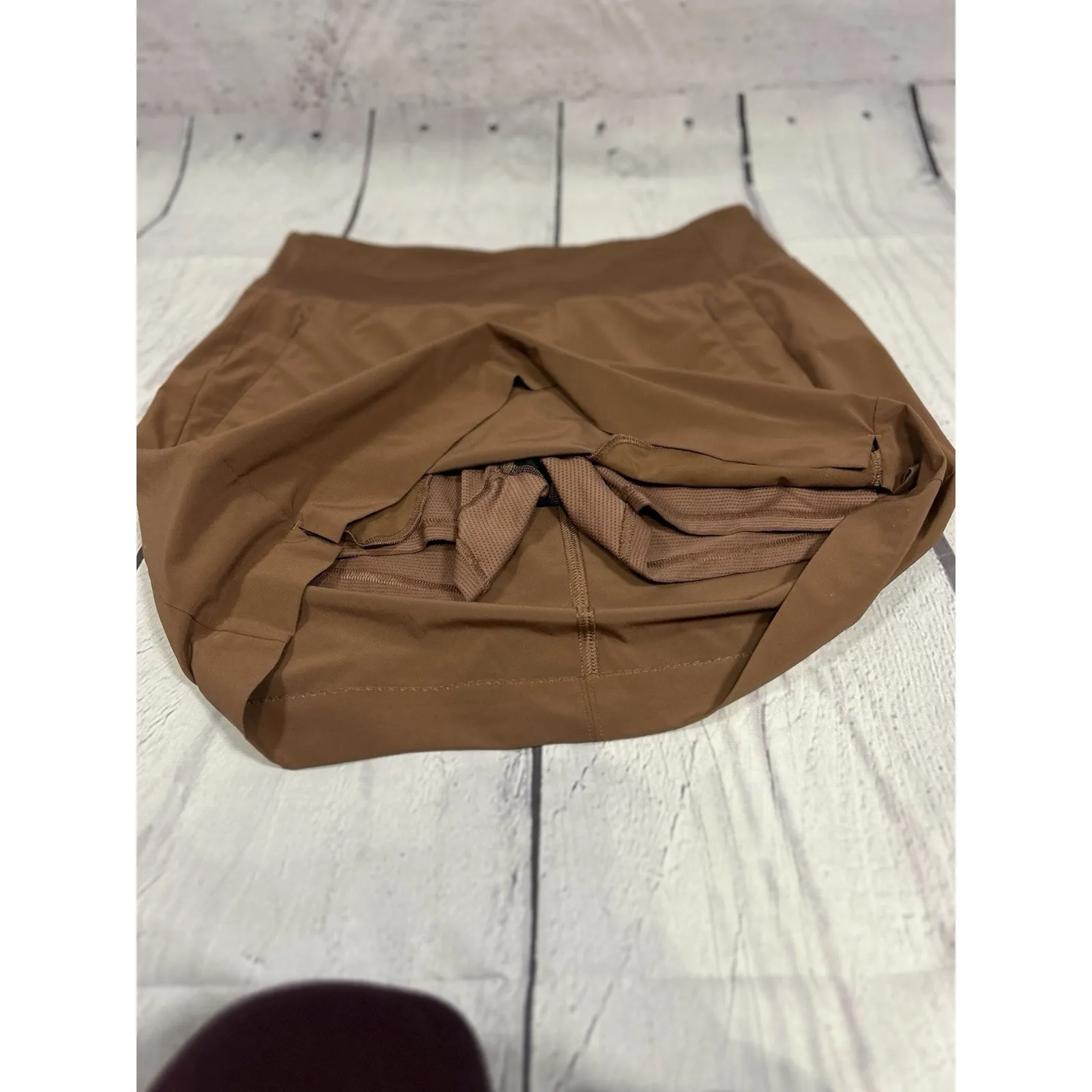 Athleta Soho Skirt Skort Tennis Golf Athletic Active Mineral Brown Pickleball 6 - Image 5