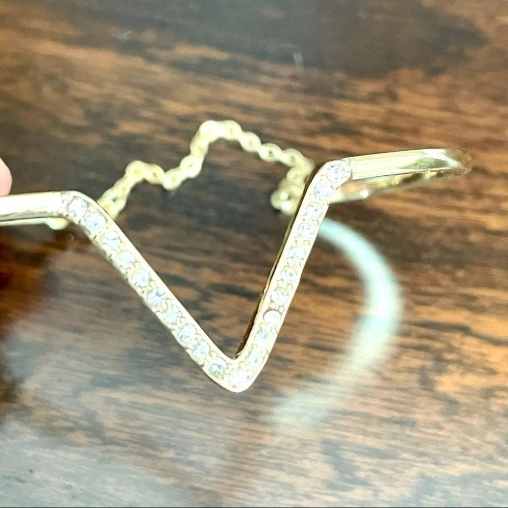 Victoria Secret gold tone necklace & bracelet set - Image 12