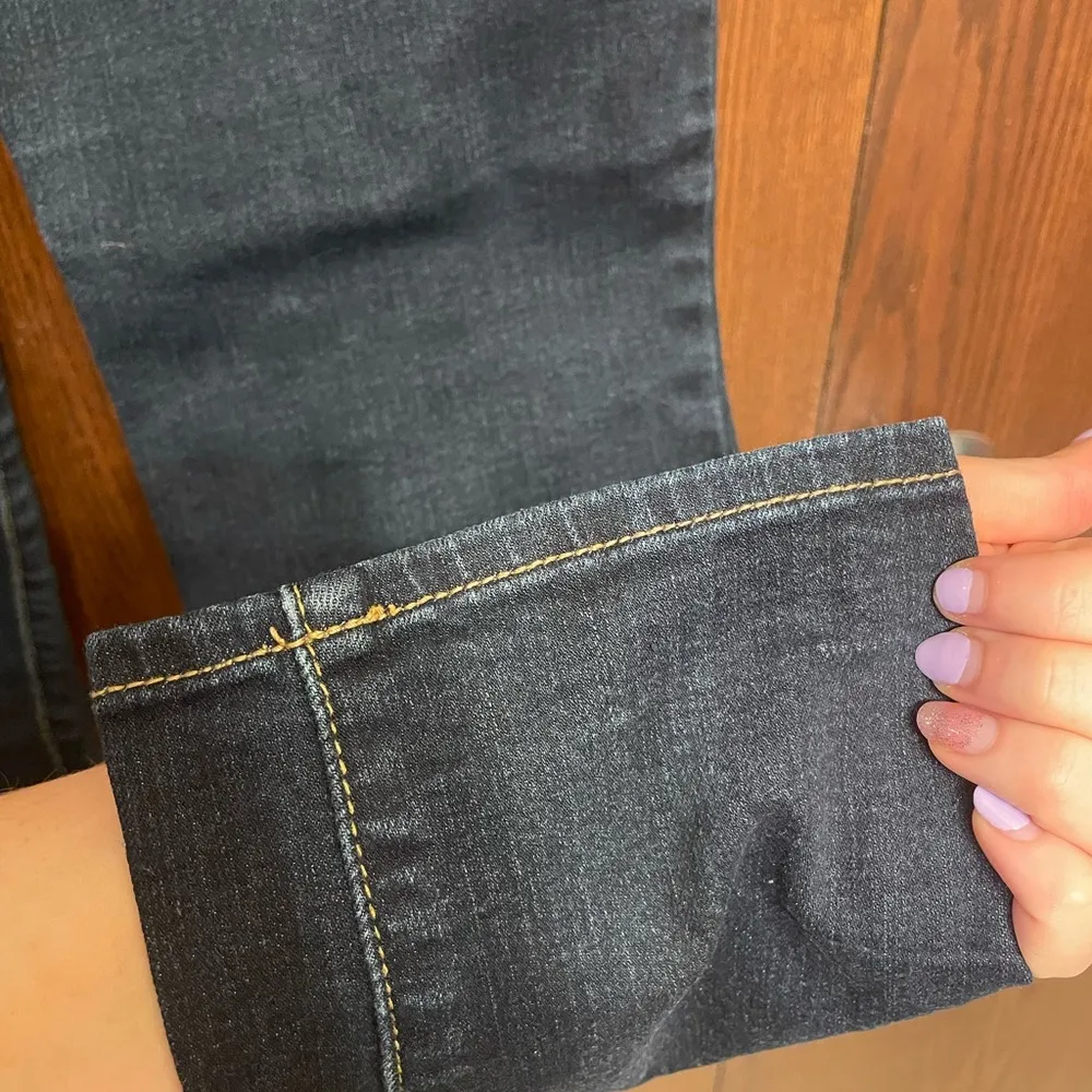 Size 10 Dark blue denim American eagle super stretch skinny jeans - Image 7