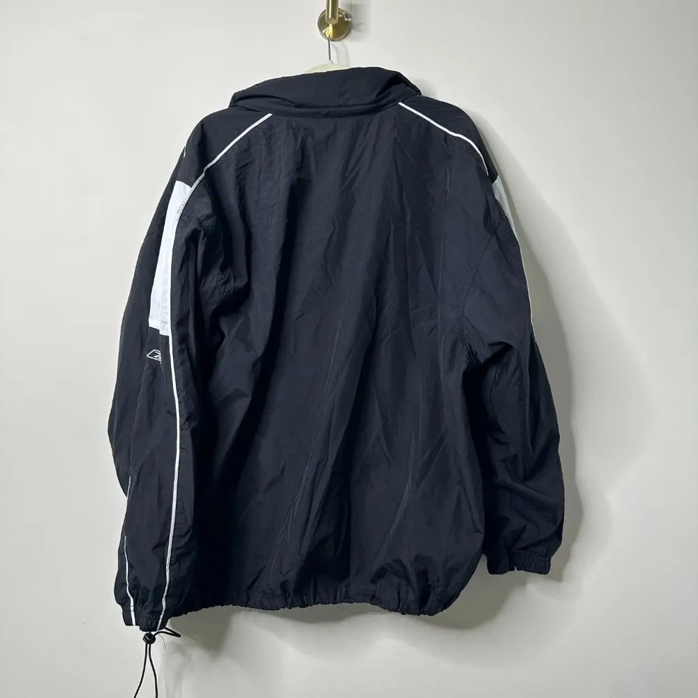 Reebok Black Full Zip Hooded Windbreaker Men's XL - Image 4