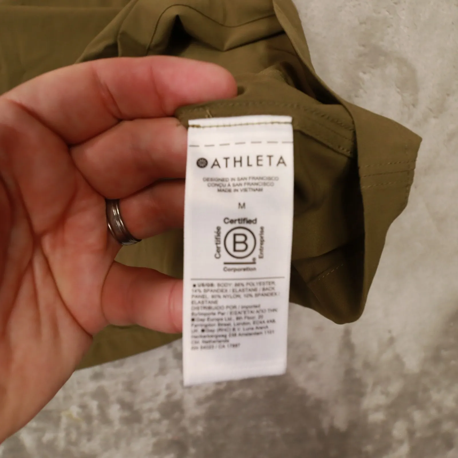 Athleta Brown Mixed Media Cinched Waist Tank Shirt ‎ size Medium style 659329 - Image 6