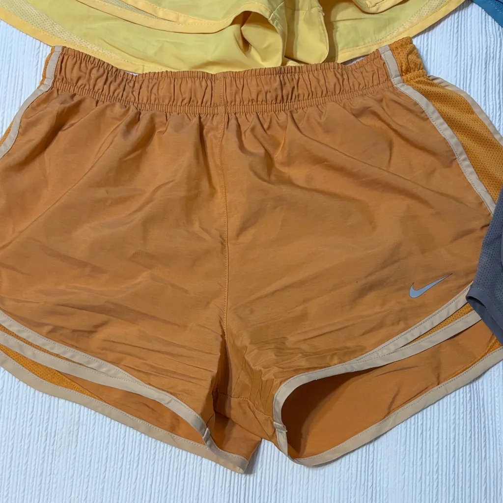 Nike Women's Athletic Shorts - Yellow, Blue, Orange, Gray - Image 2