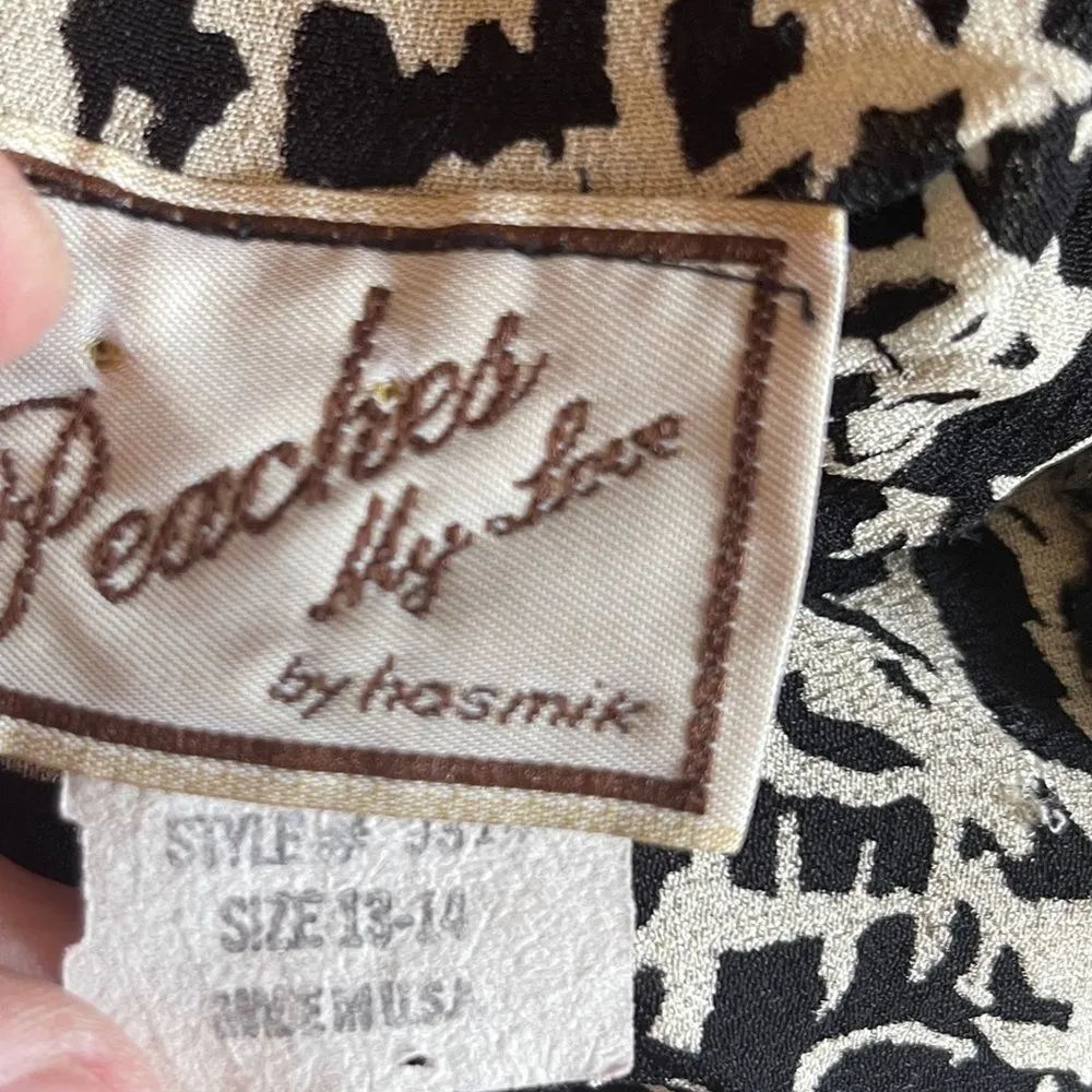 Vintage Peaches My Love‎ Top Black Size undefined - Image 7