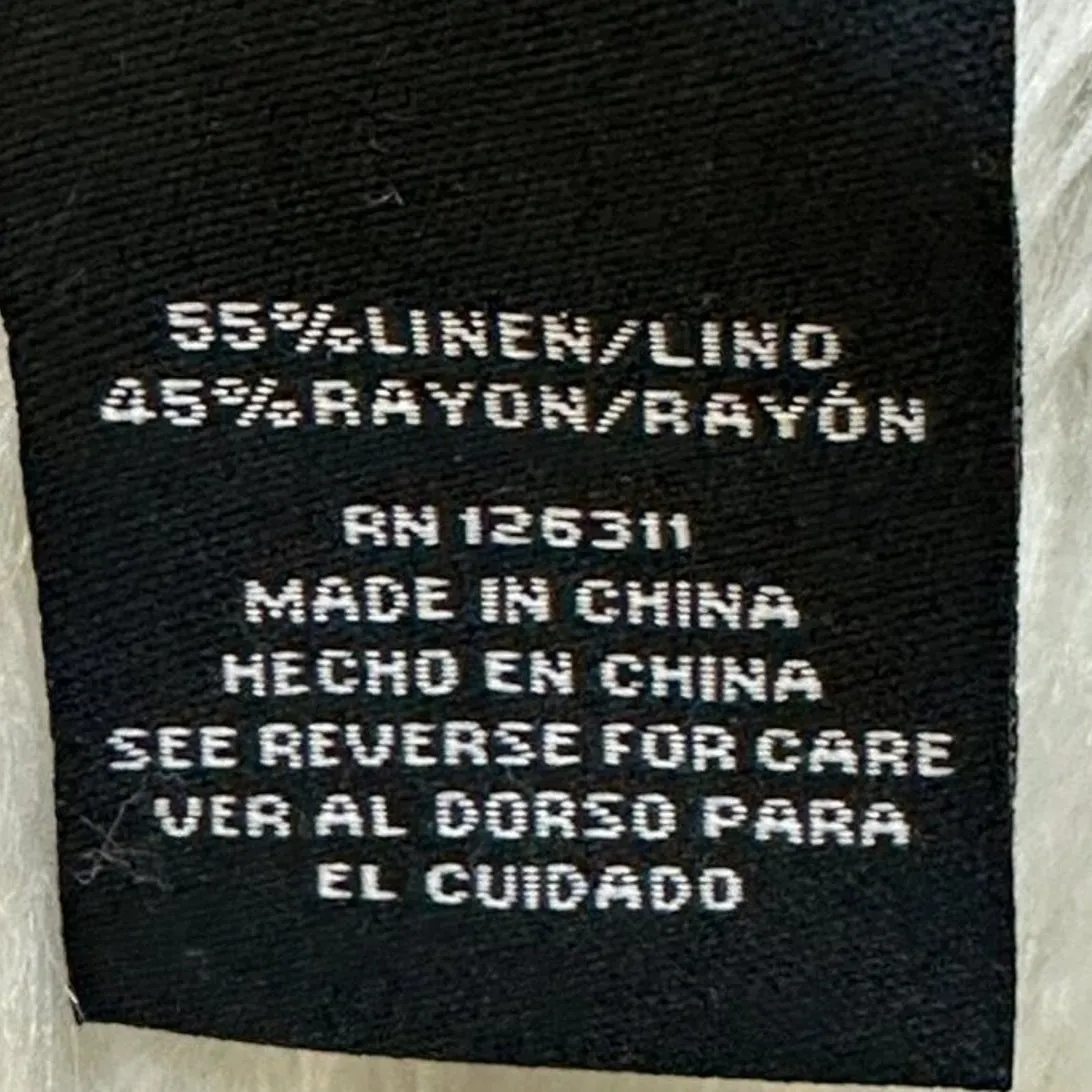 NWT Ronnie Nicole Linen Floral Sleeveless Shift Dress Size 10 Multicolor Coastal - Image 7