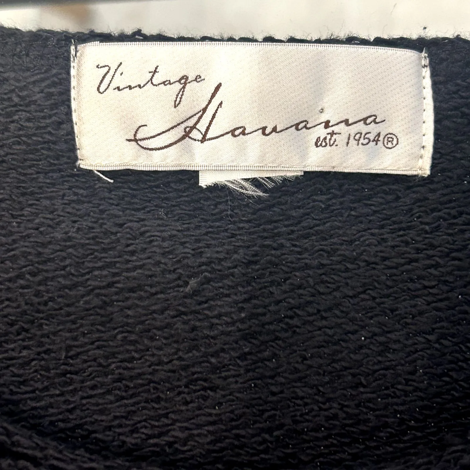VINTAGE HAVANA Black Terry Utility Cropped‎ Sweatshirt Top Size M [no tag] Women - Image 3