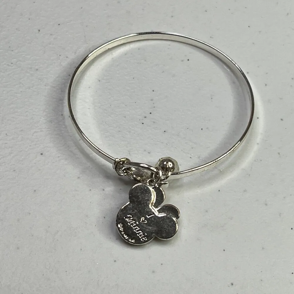 Disney Alex & Ani Minnie Mouse Silver Charm Bracelet - Image 2