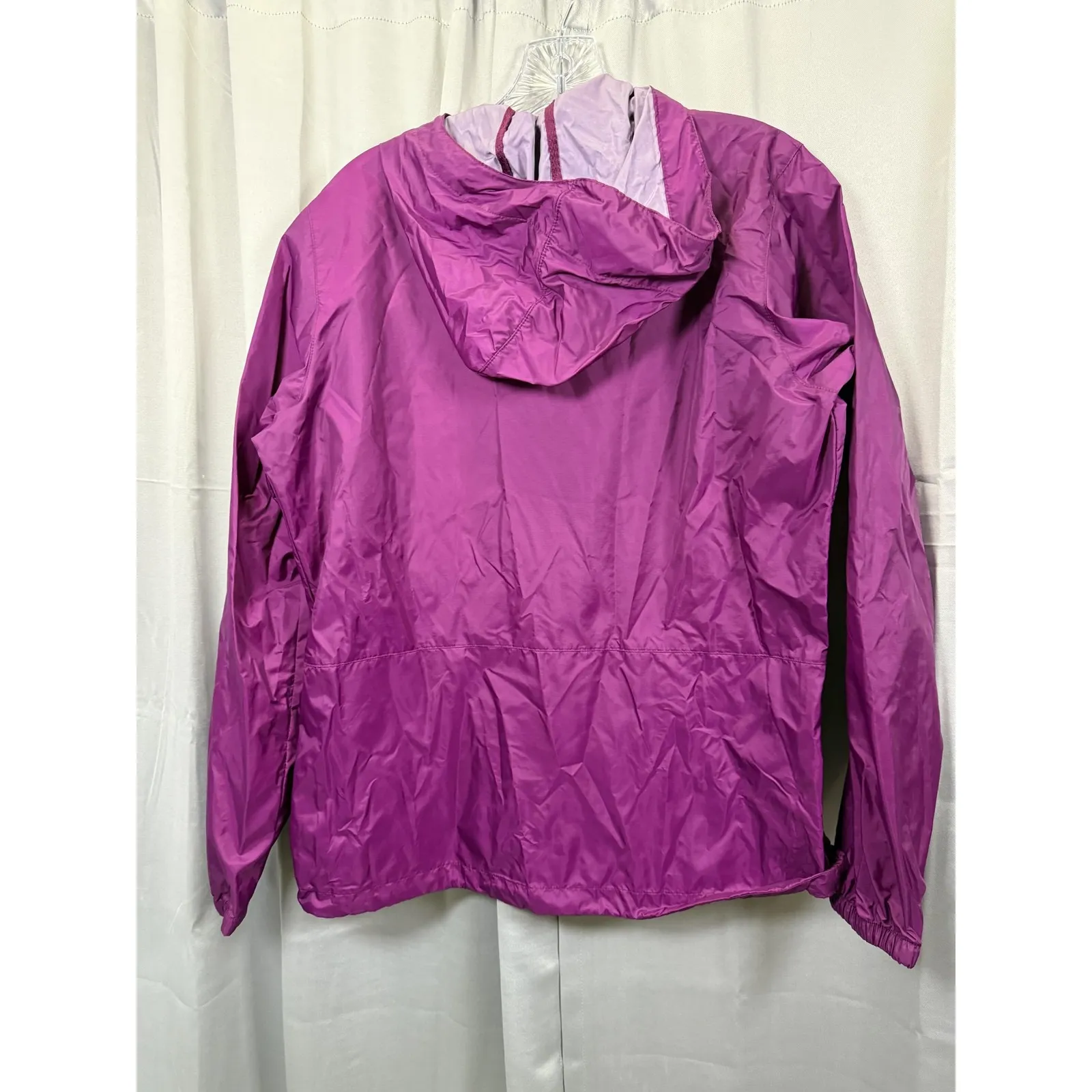 Columbia Jacket Womens Medium Hooded Lightweight Full Zip Windbreaker Nylon - Image 6