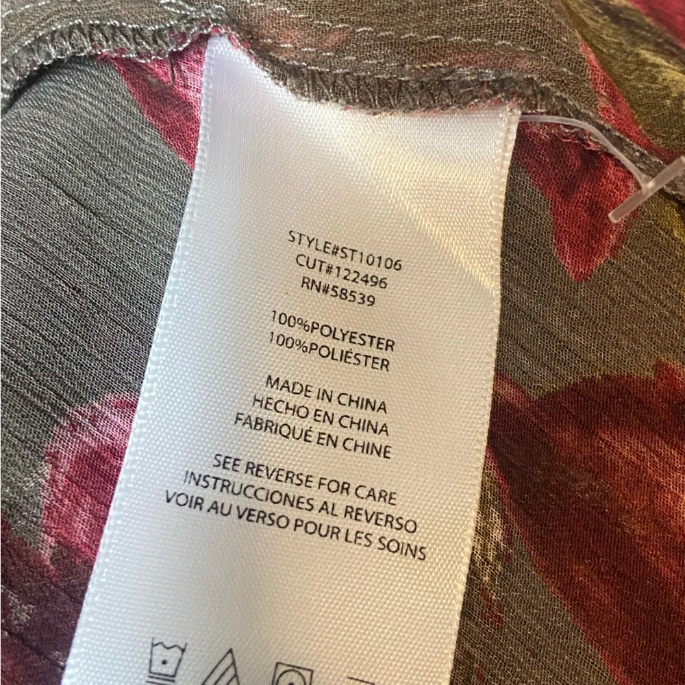 Kut From The Kloth Sheet Floral Blouse Size Small - Image 5