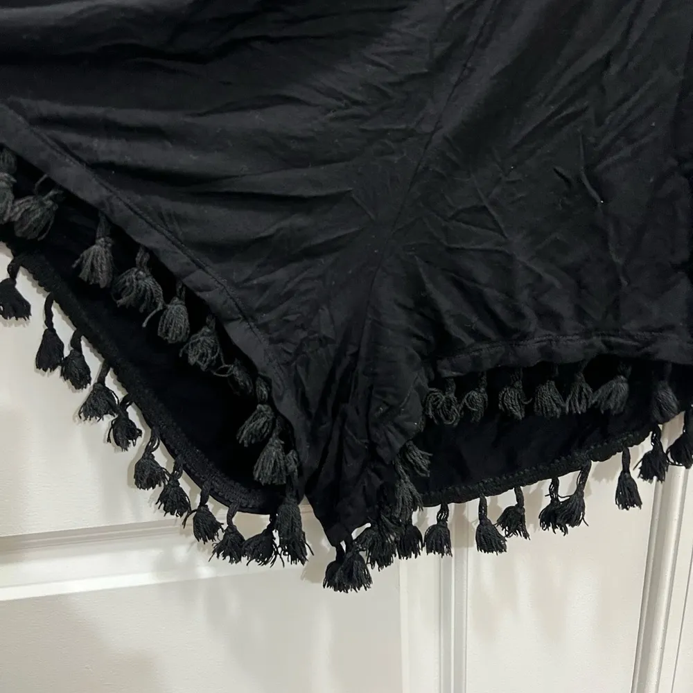 NBD Black Open Back Tassel Romper Size Small $148 - Image 4