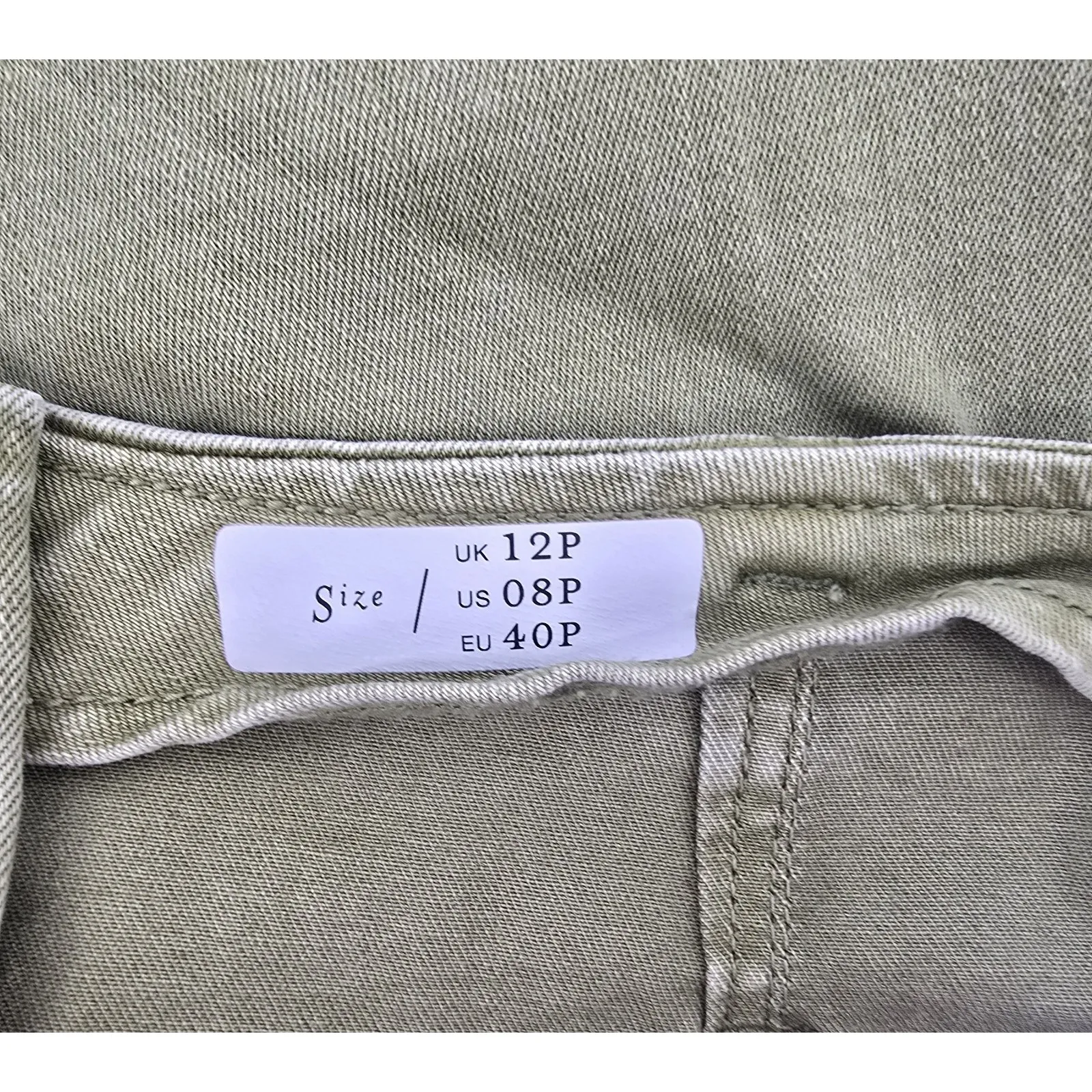 Pilcro and Letterpress Anthropologie Olive Green‎ Mini Skirt with Belt Size 8P - Image 4