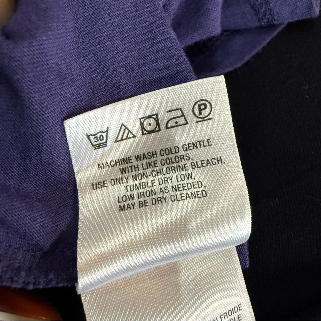 Maeve Paisley Short Sleeve Purple and Multicolor Floral Jewel Tone Top / L / EUC - Image 12