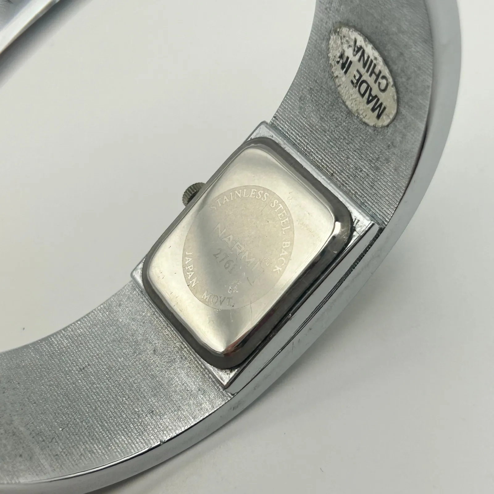 NARMI Silver Tone Mother Pearl Women’s Watch Working New Battery - Image 6