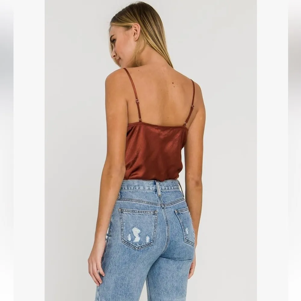 Beautiful Endless Rose Women's Satin Cowl Neck Top - Image 3