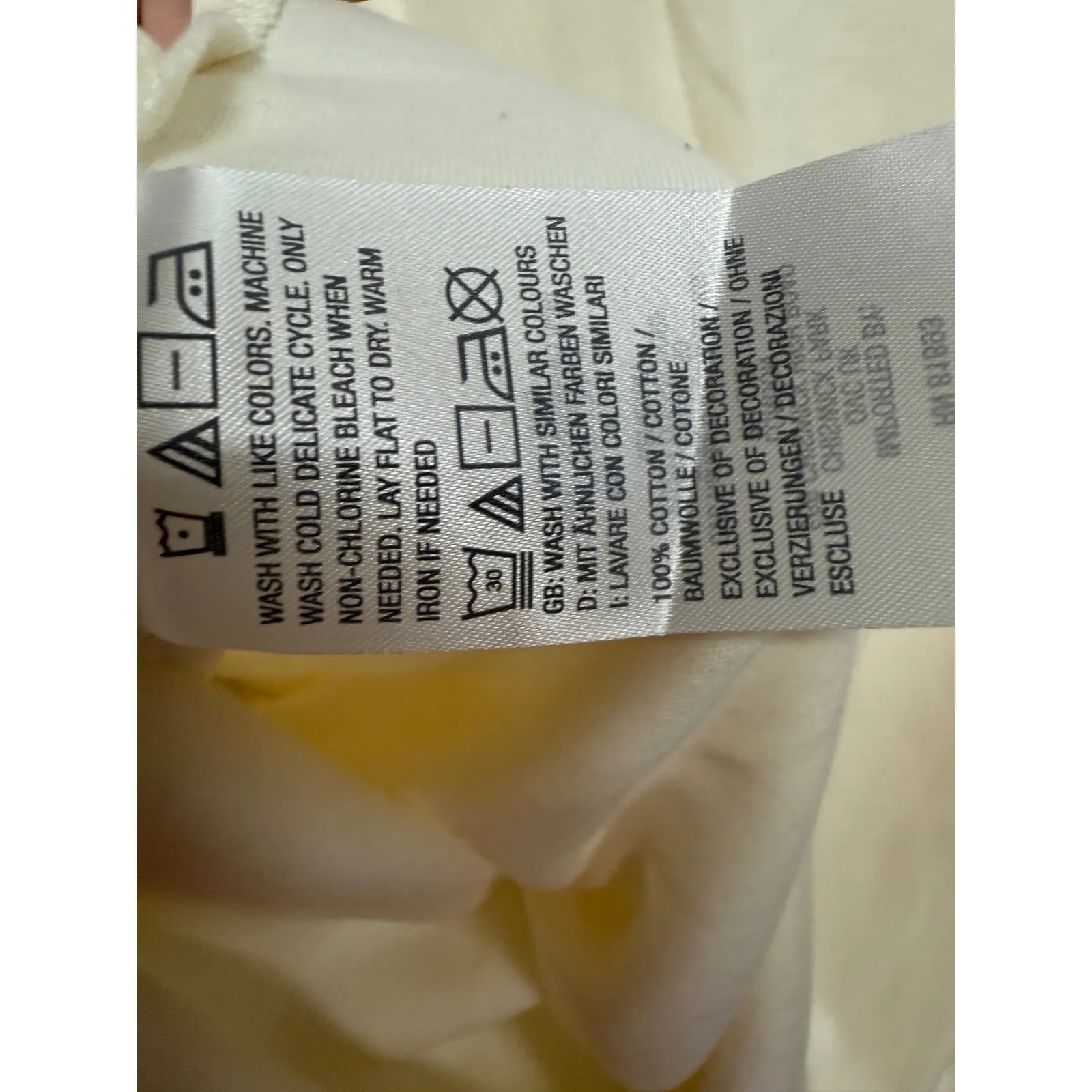 Isaac Mizrahi Live V Neck Shirt Cream Sz 1X Short Sleeve Women NWT - Image 6