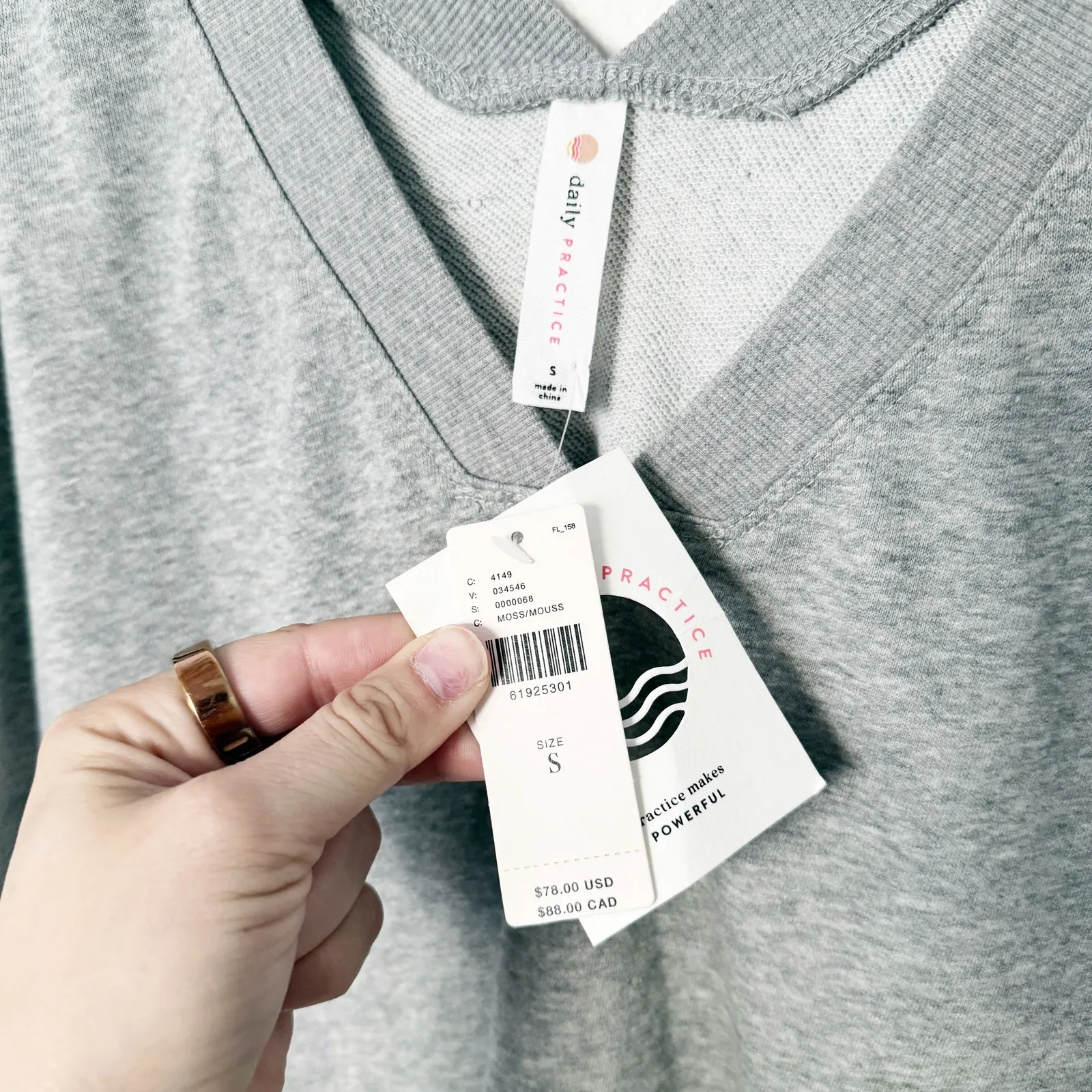 [Anthropologie] Daily Practice Puff Sleeve Camo Print V-Neck Top NWT Sz Small S - Image 10