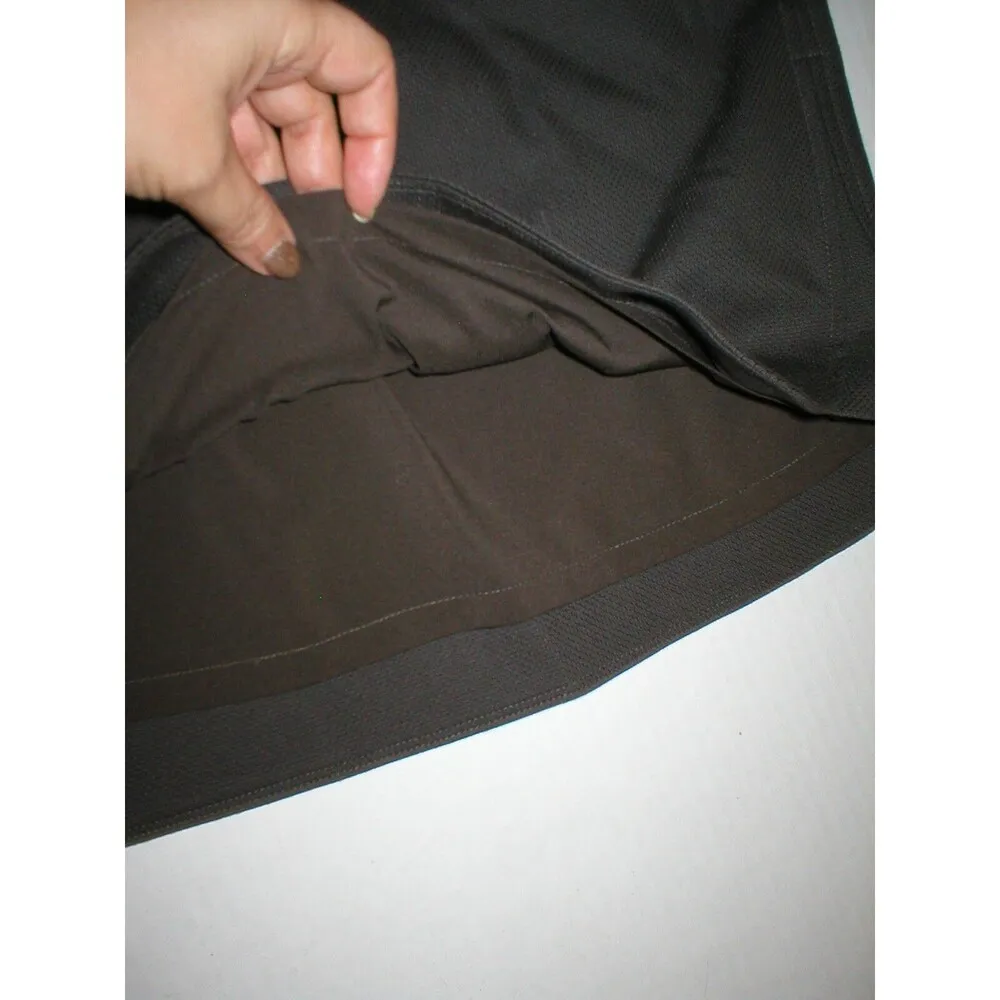 NWT $298 W Worth New York Brown 4 Womens Skirt Round Hem Slim Pencil Pique Work - Image 4