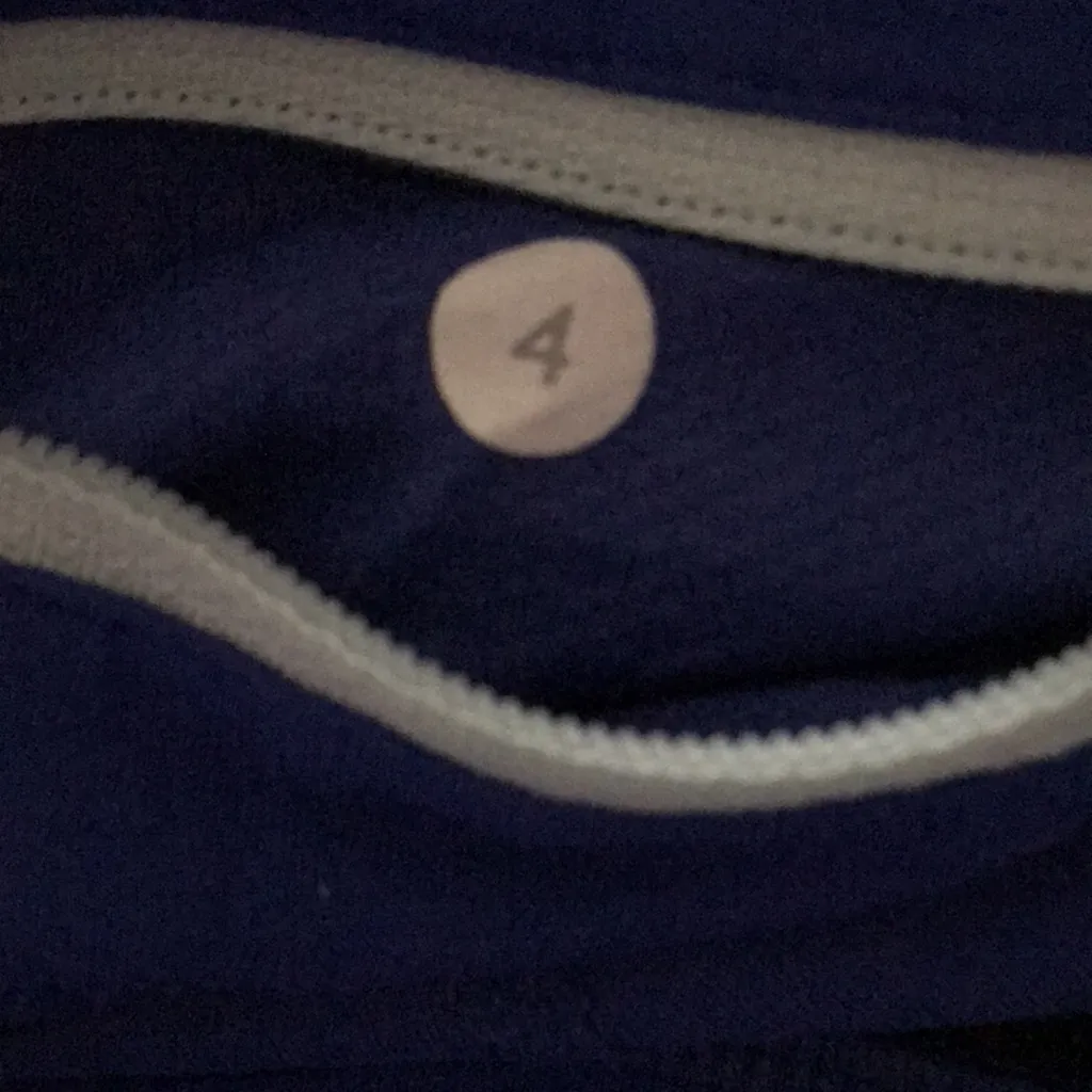 Lululemon Align Leggings Crop Low Rise Reversible Blue/Black Waist Pocket Sz 4 - Image 3