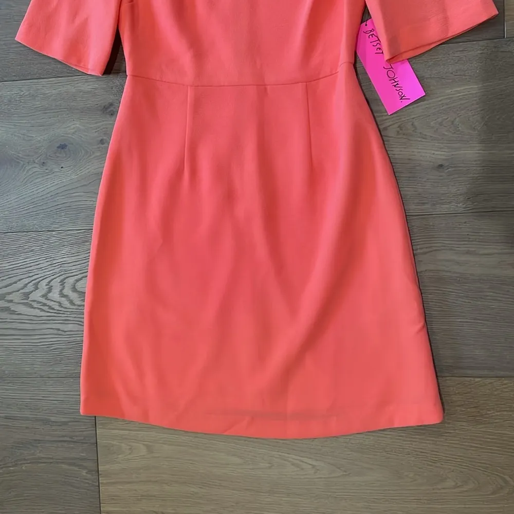 Betsey Johnson Orange/Coral Sheath Dress Size 4 NWT - Image 5