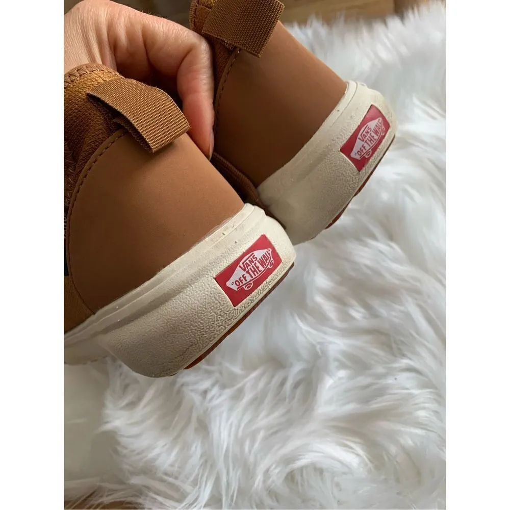 Vans unisex brown/orange sneakers men’s 9.5 and women’s 11 - Image 3