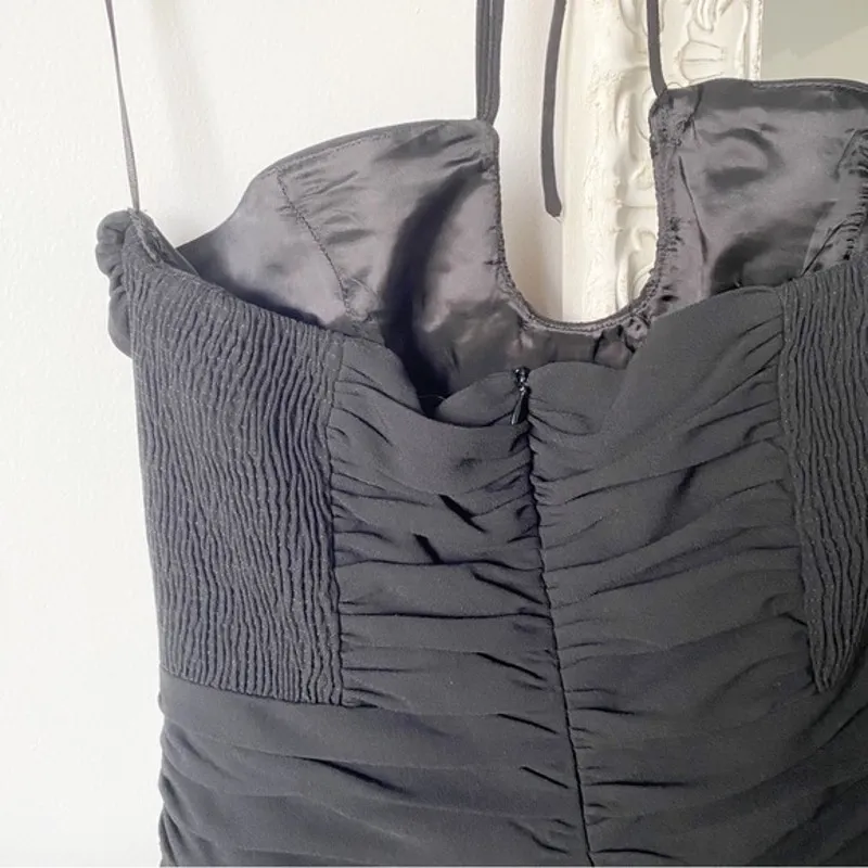 Zara Ruched Halter Mini Dress - Image 11