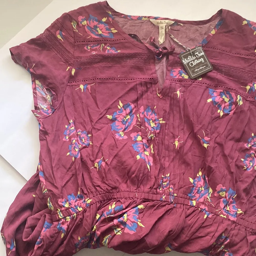 NWT Matilda Jane Adventure Begins women’s floral short dress, size XXL - Image 4