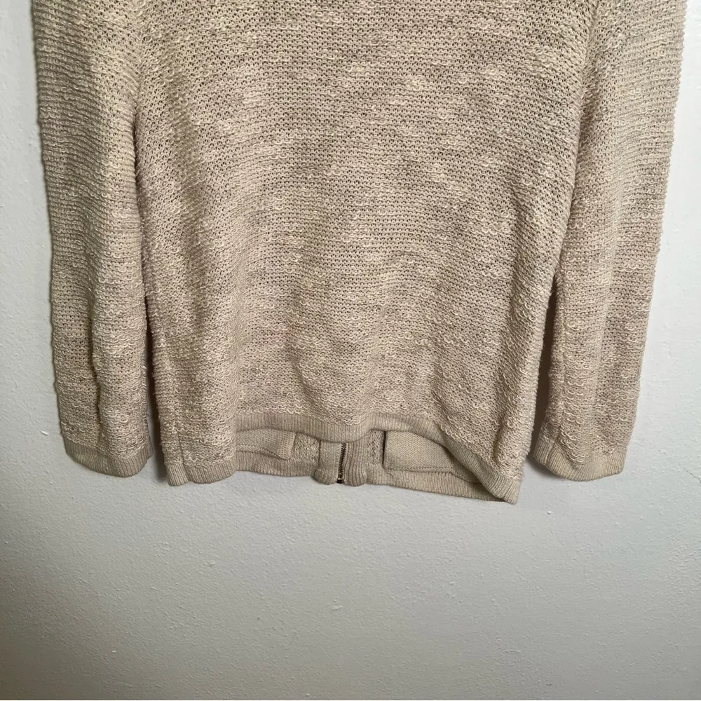 Jones New York Collection Tweed Jacket Beige Cream XS - Image 8